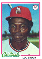 1978 Topps Baseball Cards      170     Lou Brock